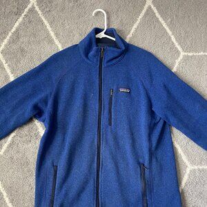 Patagonia blue zipper jacket